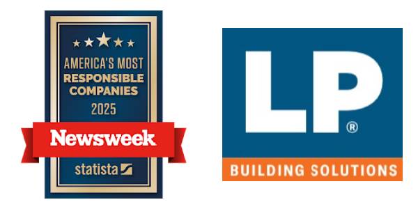 LP Building Solutions honored as one of America’s most responsible companies by Newsweek