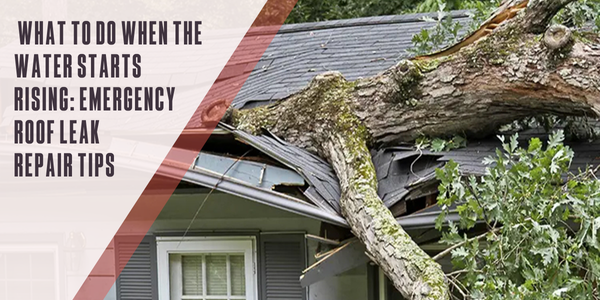 What to do when the water starts rising: Emergency roof leak repair tips