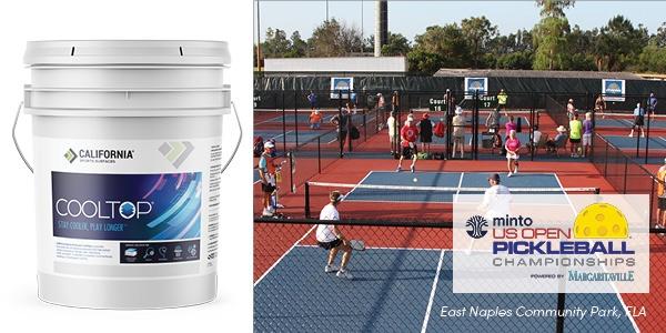 California Sports Surfaces® extends partnership with the Minto US OPEN Pickleball Championships through 2029