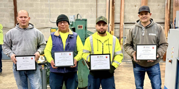 Wagner Roofing crew - first ProCertified Slate Installers in the country - customer