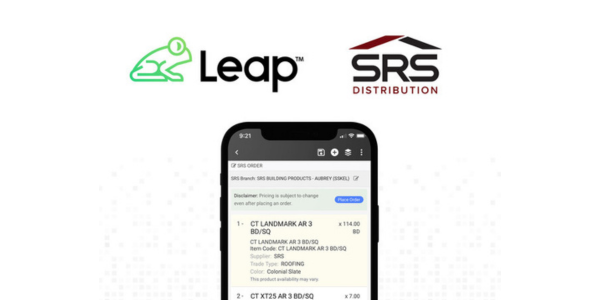 Leap CRM enhances SRS Roof Hub integration for faster, more seamless material ordering