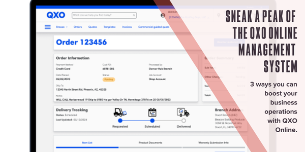 Sneak a peak of the QXO Online management system