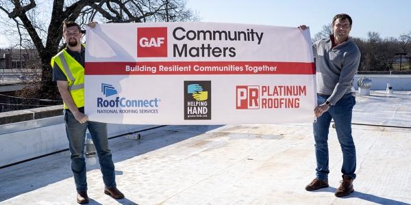 RoofConnect, Platinum Roofing and GAF donate a new roof for The Helping Hand of Greater Little Rock