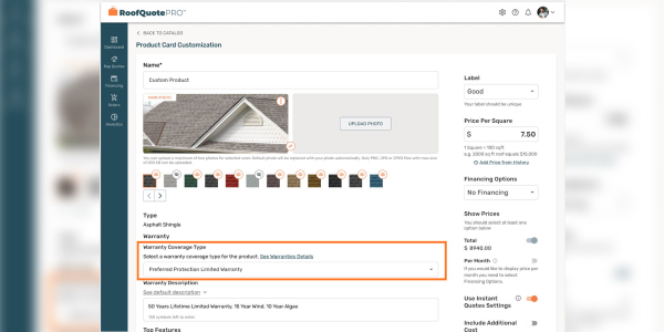 Roofing in real time