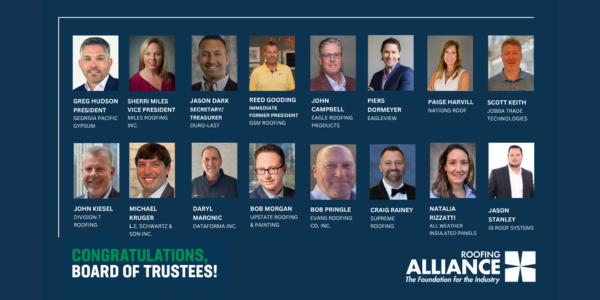 The Roofing Alliance announces 2025-2026 leadership