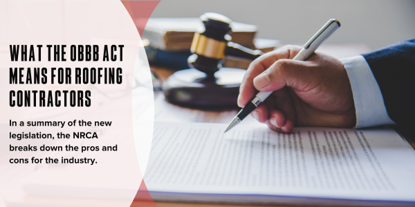 MARCO Industries - What the OBBB Act means for roofing contractors