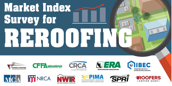 NRCA encourages roofing professionals to complete latest Quarterly Market Index Survey for Reroofing