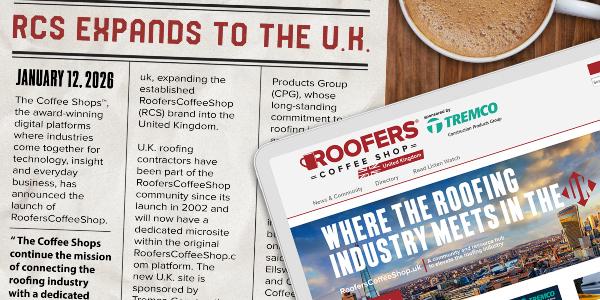 RoofersCoffeeShop® expands to the United Kingdom with the launch of RoofersCoffeeShop.uk
