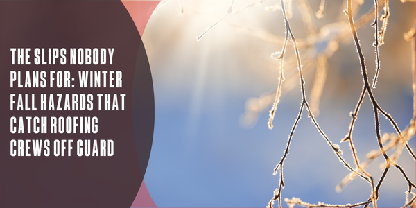 The slips nobody plans for - Winter fall hazards that catch roofing crews off guard