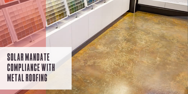 Solar mandate compliance with metal roofing