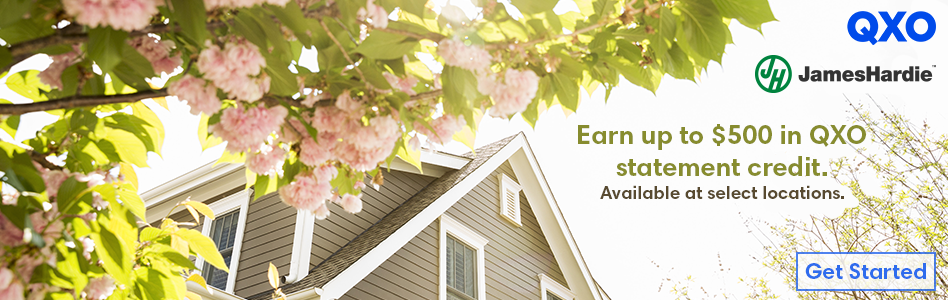 QXO - Billboard Ad -  Enjoy Spring Savings with QXO and James Hardie