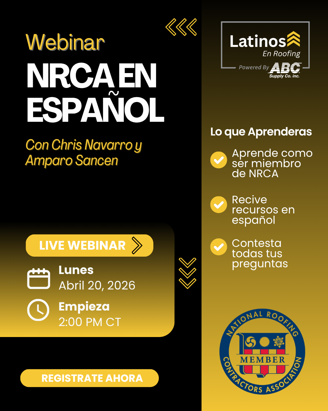 Webinar: NRCA En Español