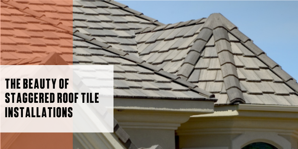 The beauty of staggered roof tile installations