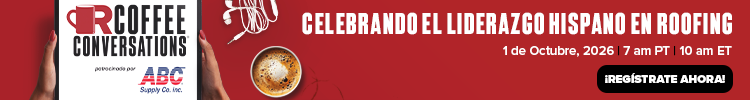 Coffee Conversations - Banner Ad - Celebrando el Liderazgo Hispano en Roofing (Sponsored by ABC Supply)